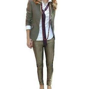 Rock & Republic Berlin Skinny Metallic Gold Jeans